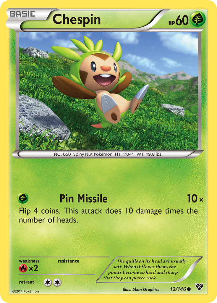 Chespin (12/146) [XY: Base Set] | The Gaming-Verse