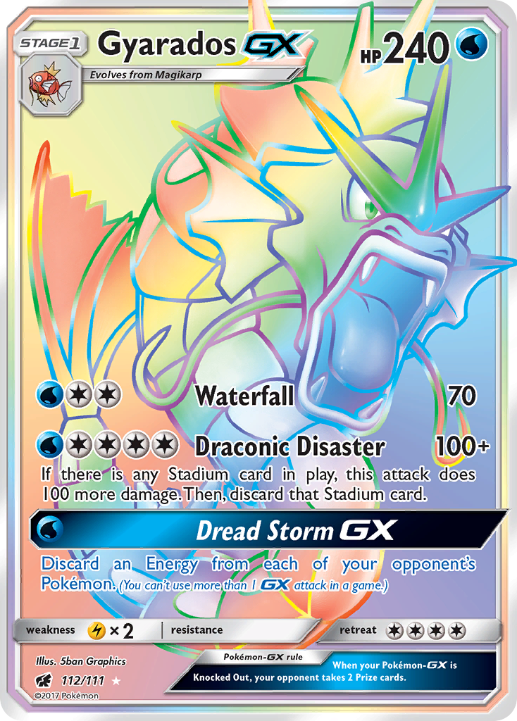 Gyarados GX (112/111) [Sun & Moon: Crimson Invasion] | The Gaming-Verse