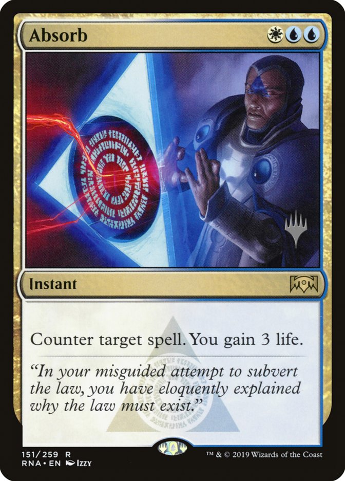 Absorb (Promo Pack) [Ravnica Allegiance Promos] | The Gaming-Verse
