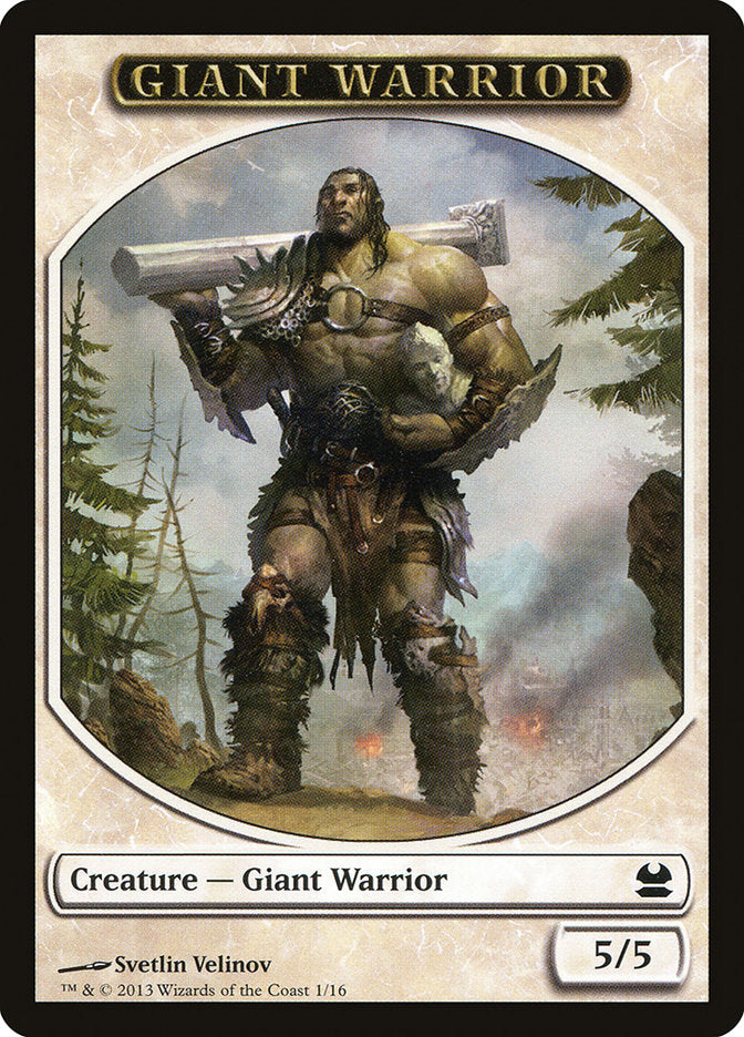 Giant Warrior [Modern Masters Tokens] | The Gaming-Verse