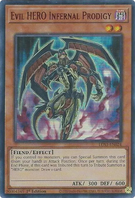 Evil HERO Infernal Prodigy (Red) [LDS3-EN024] Ultra Rare | The Gaming-Verse