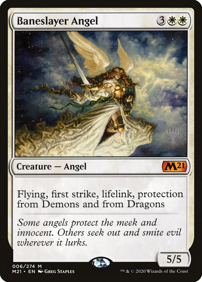 Baneslayer Angel (Promo Pack) [Core Set 2021 Promos] | The Gaming-Verse