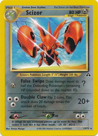 Scizor (29/75) [Neo Discovery Unlimited] | The Gaming-Verse