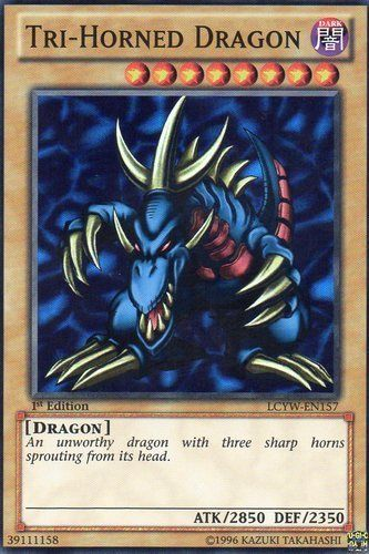 Tri-Horned Dragon [LCYW-EN157] Super Rare | The Gaming-Verse