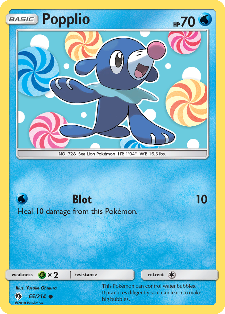 Popplio (65/214) [Sun & Moon: Lost Thunder] | The Gaming-Verse