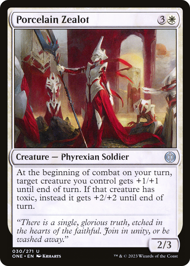 Porcelain Zealot [Phyrexia: All Will Be One] | The Gaming-Verse