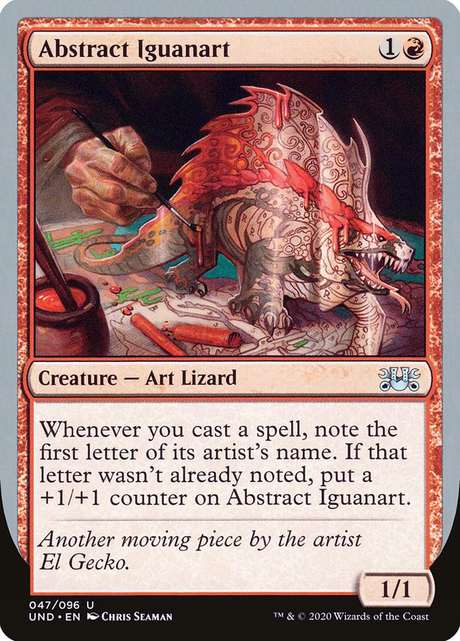 Abstract Iguanart [Unsanctioned] | The Gaming-Verse