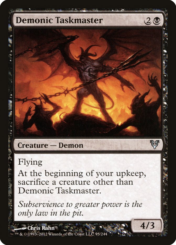 Demonic Taskmaster [Avacyn Restored] | The Gaming-Verse