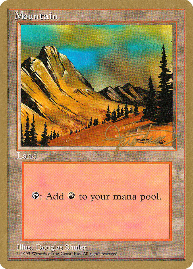 Mountain (mj375) (Mark Justice) [Pro Tour Collector Set] | The Gaming-Verse