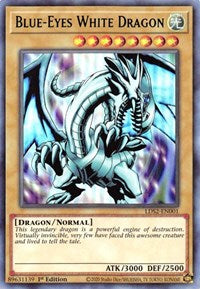 Blue-Eyes White Dragon (Green) [LDS2-EN001] Ultra Rare | The Gaming-Verse