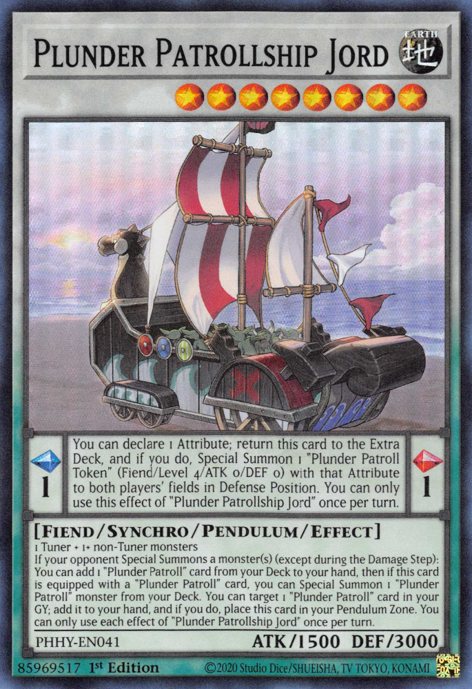 Plunder Patrollship Jord [PHHY-EN041] Super Rare | The Gaming-Verse