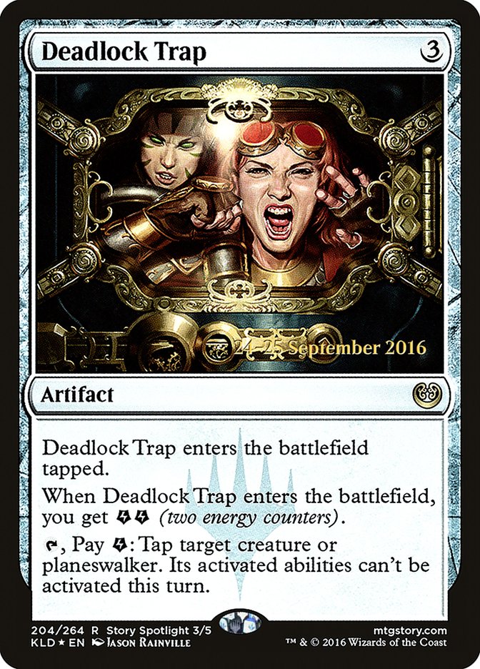 Deadlock Trap  (Prerelease) [Kaladesh Prerelease Promos] | The Gaming-Verse