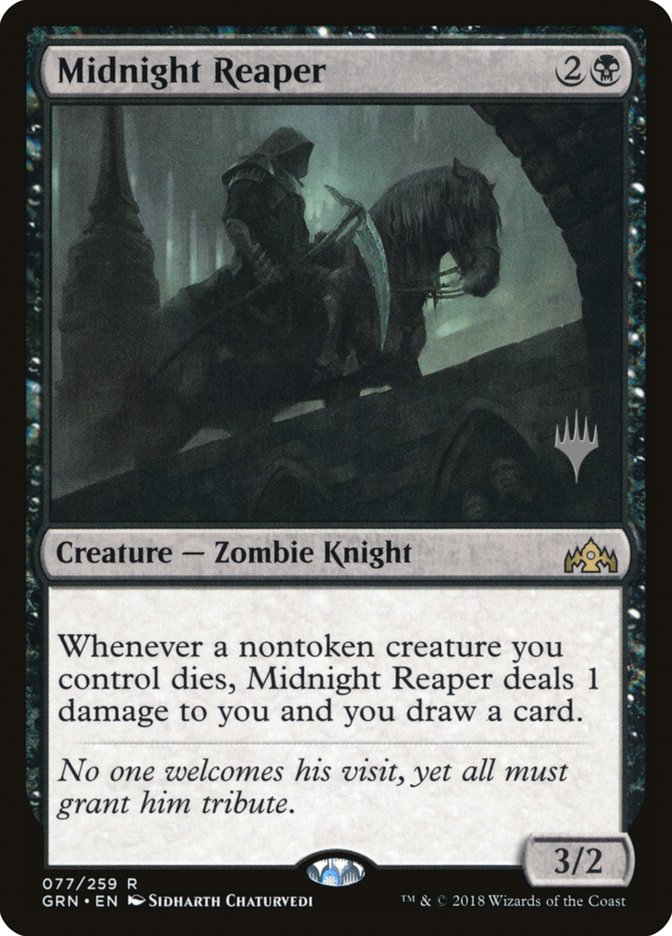 Midnight Reaper (Promo Pack) [Guilds of Ravnica Promos] | The Gaming-Verse