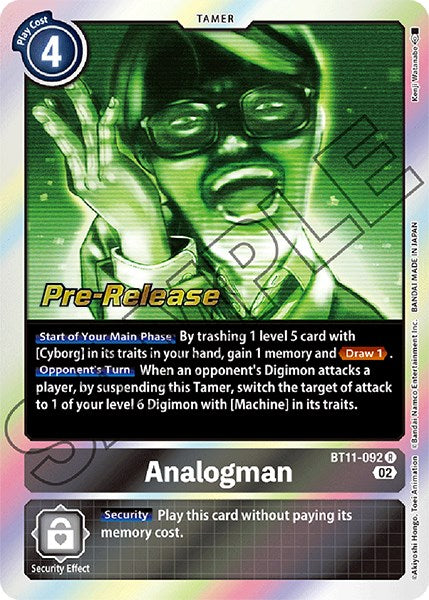 Analogman [BT11-092] [Dimensional Phase Pre-Release Promos] | The Gaming-Verse