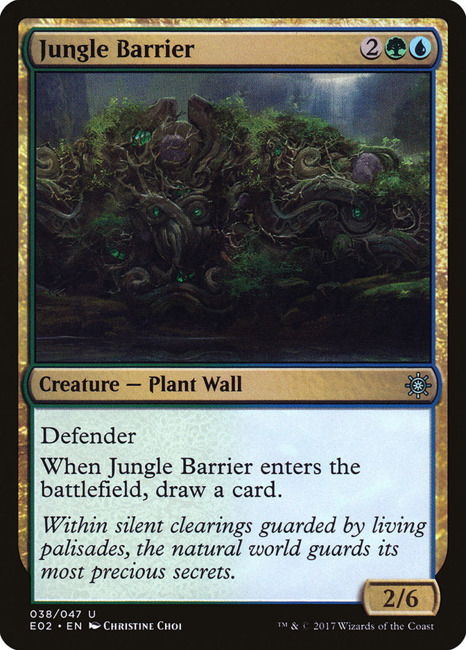 Jungle Barrier [Explorers of Ixalan] | The Gaming-Verse