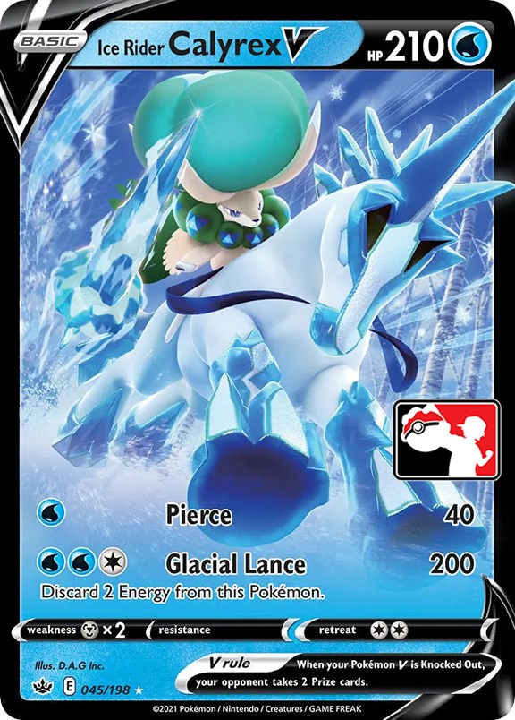 Ice Rider Calyrex V (045/198) [Prize Pack Series One] | The Gaming-Verse