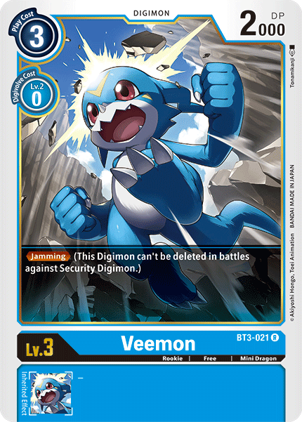 Veemon [BT3-021] [Release Special Booster Ver.1.5] | The Gaming-Verse