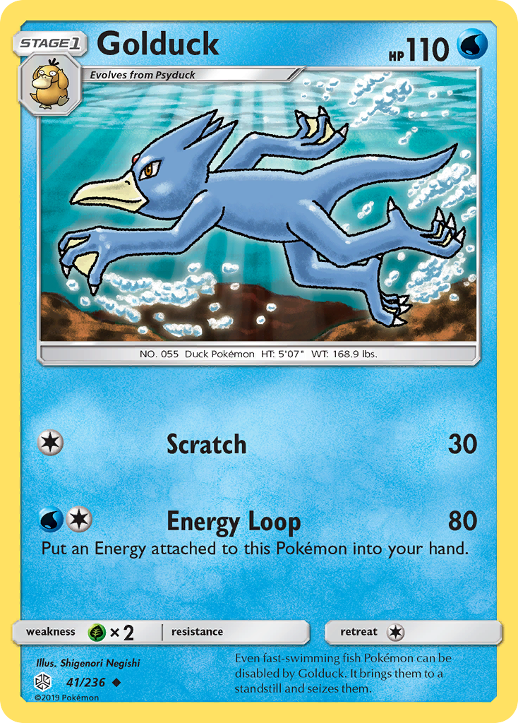 Golduck (41/236) [Sun & Moon: Cosmic Eclipse] | The Gaming-Verse