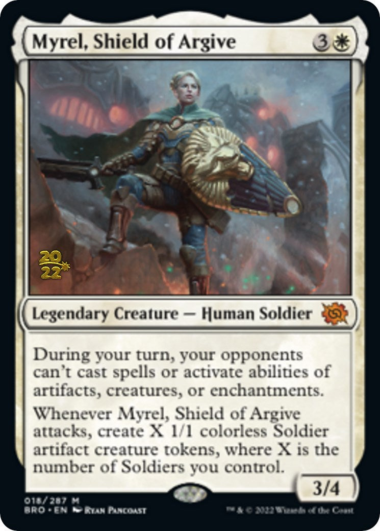 Myrel, Shield of Argive [The Brothers' War: Prerelease Promos] | The Gaming-Verse