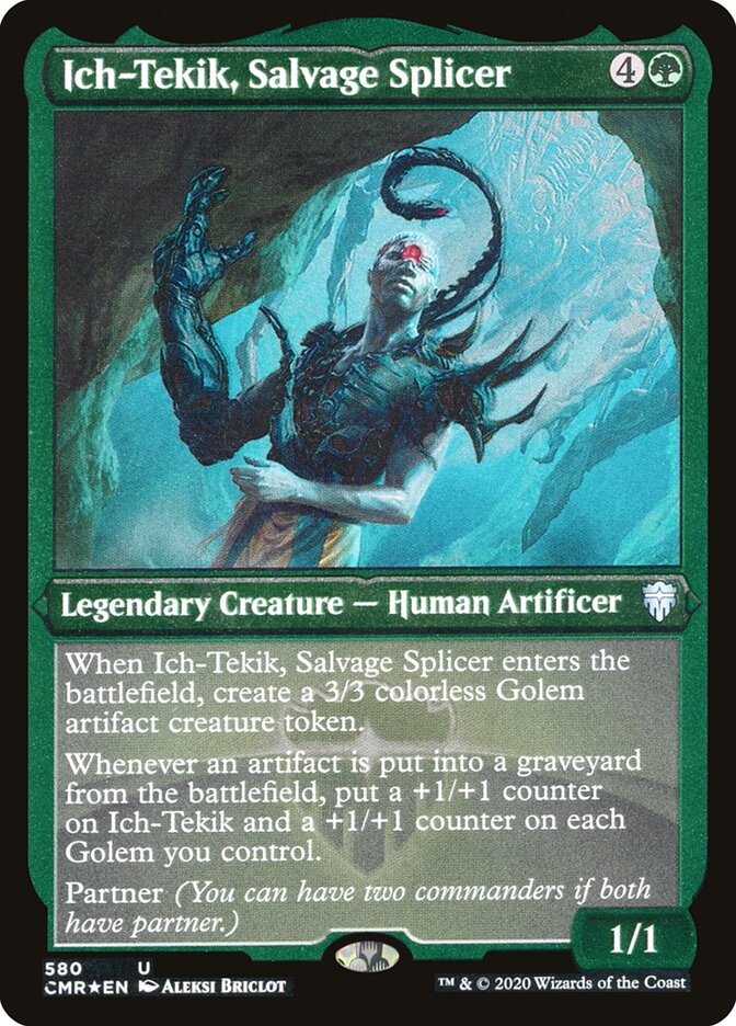 Ich-Tekik, Salvage Splicer [Commander Legends Etched] | The Gaming-Verse