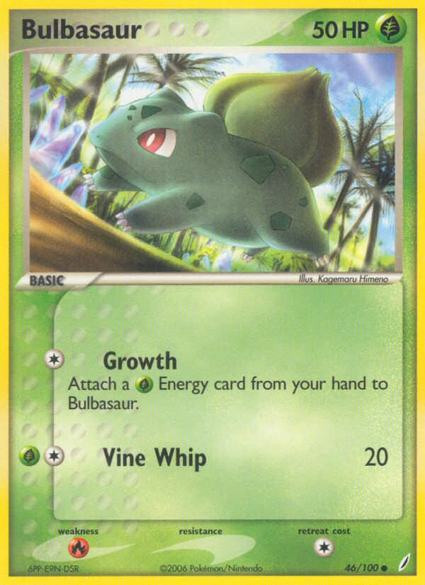 Bulbasaur (46/100) [EX: Crystal Guardians] | The Gaming-Verse