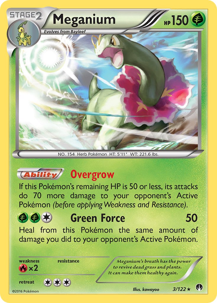 Meganium (3/122) (Cosmos Holo) (Blister Exclusive) [XY: BREAKpoint] | The Gaming-Verse