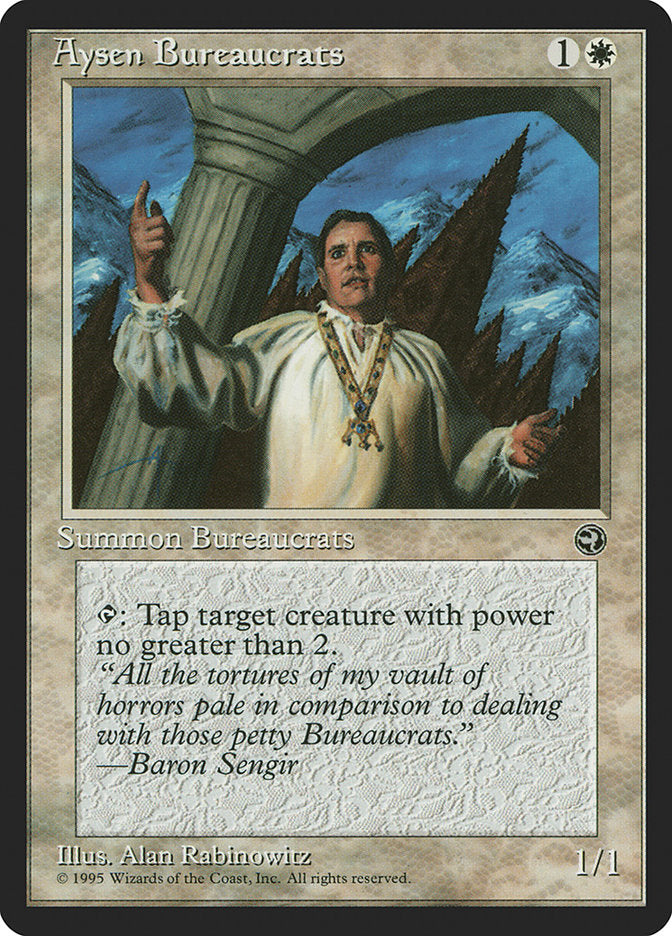 Aysen Bureaucrats (Baron Sengir Flavor Text) [Homelands] | The Gaming-Verse