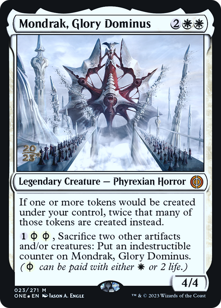 Mondrak, Glory Dominus [Phyrexia: All Will Be One Prerelease Promos] | The Gaming-Verse