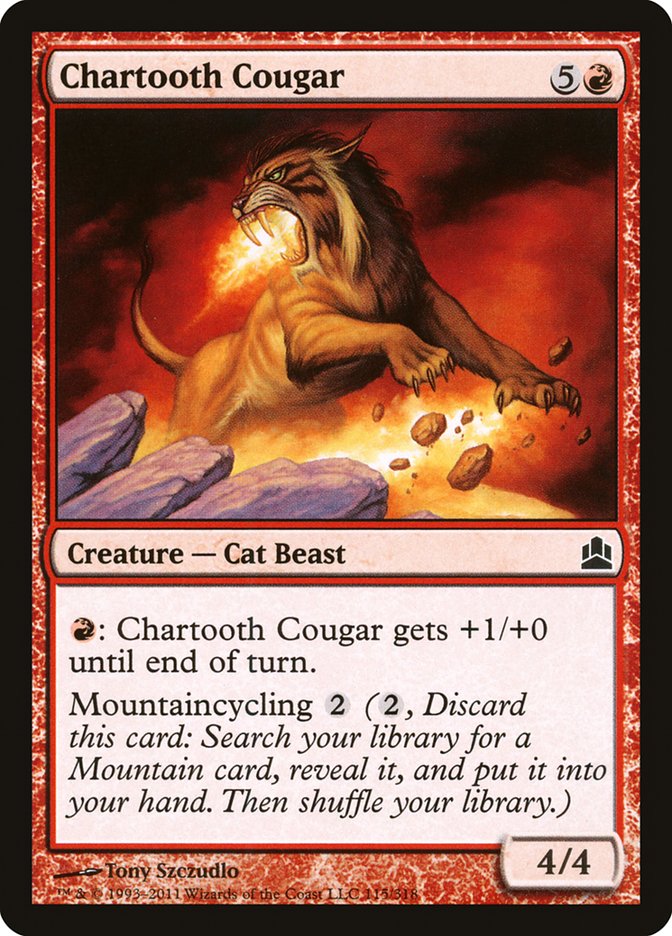 Chartooth Cougar [Commander 2011] | The Gaming-Verse