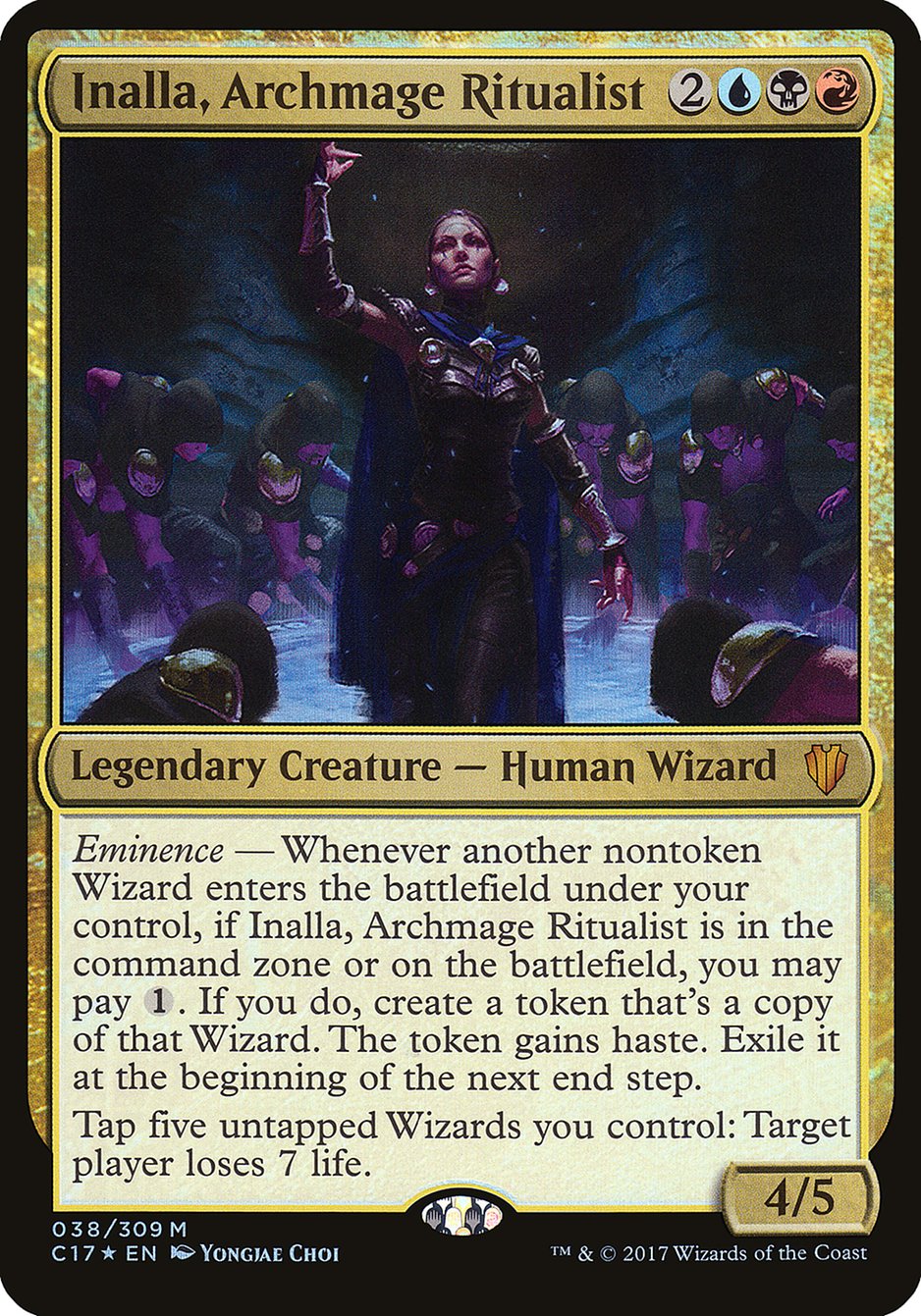 Inalla, Archmage Ritualist (Commander 2017) [Commander 2017 Oversized] | The Gaming-Verse