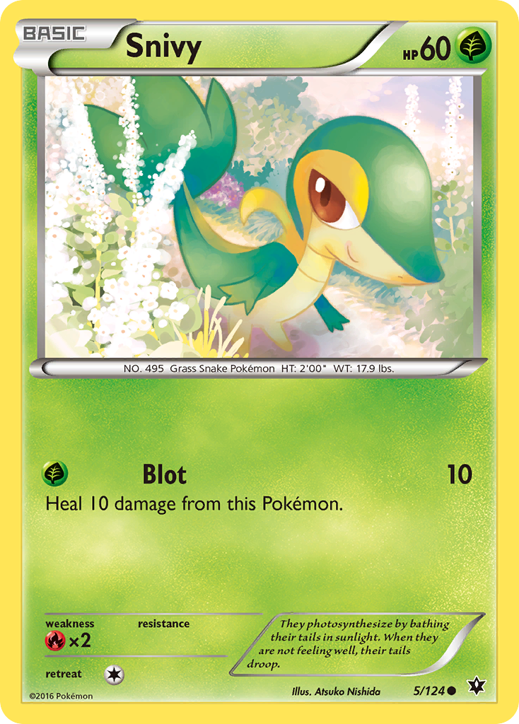 Snivy (5/124) [XY: Fates Collide] | The Gaming-Verse