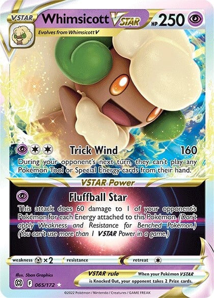 Whimsicott VSTAR (065/172) [Sword & Shield: Brilliant Stars] | The Gaming-Verse