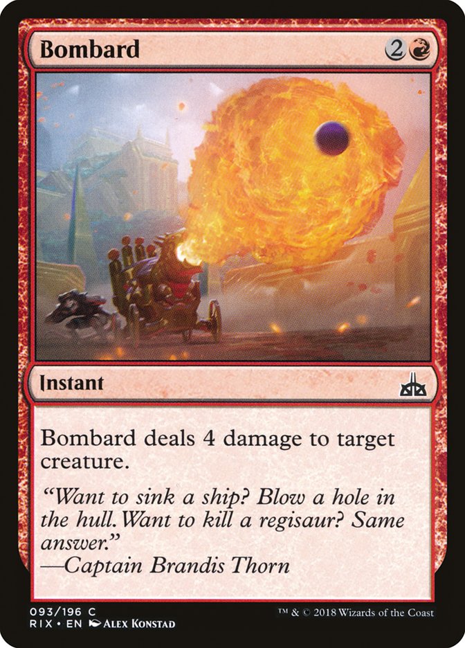 Bombard [Rivals of Ixalan] | The Gaming-Verse