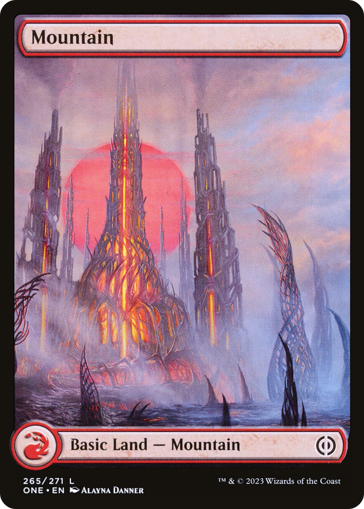 Mountain (265) (Full-Art) [Phyrexia: All Will Be One] | The Gaming-Verse