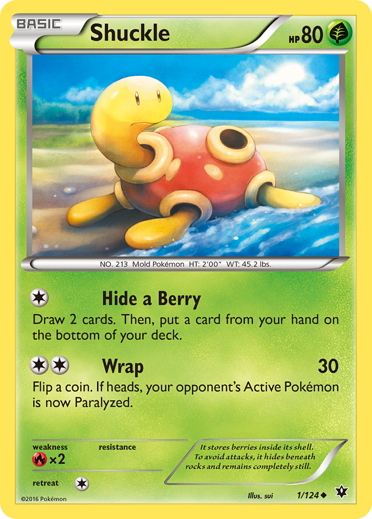 Shuckle (1/124) [XY: Fates Collide] | The Gaming-Verse