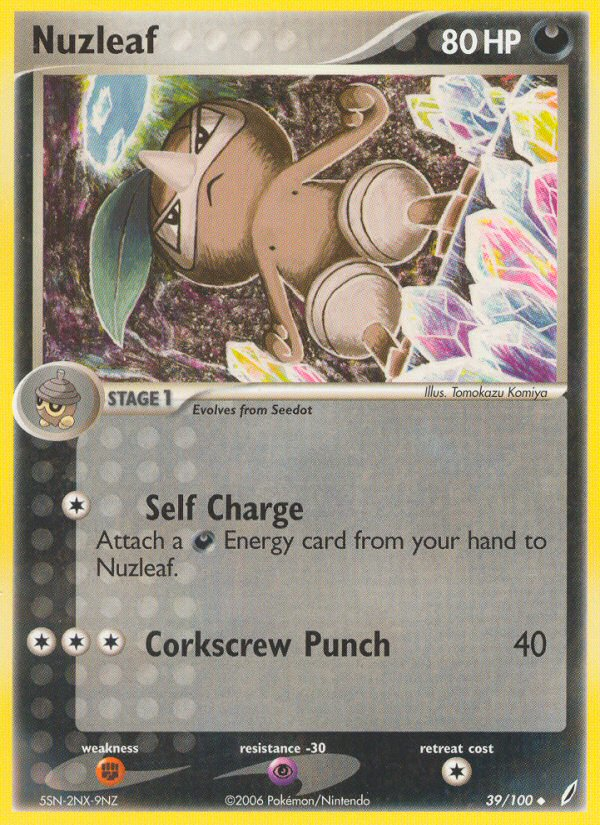 Nuzleaf (39/100) [EX: Crystal Guardians] | The Gaming-Verse