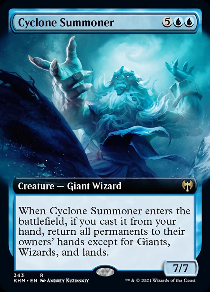 Cyclone Summoner (Extended Art) [Kaldheim] | The Gaming-Verse