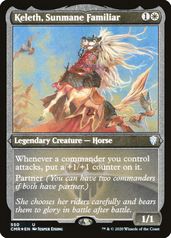 Keleth, Sunmane Familiar [Commander Legends Etched] | The Gaming-Verse