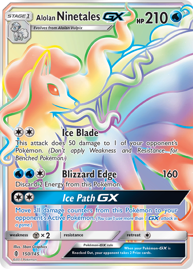 Alolan Ninetales GX (150/145) [Sun & Moon: Guardians Rising] | The Gaming-Verse