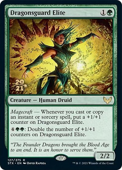 Dragonsguard Elite [Strixhaven: School of Mages Prerelease Promos] | The Gaming-Verse