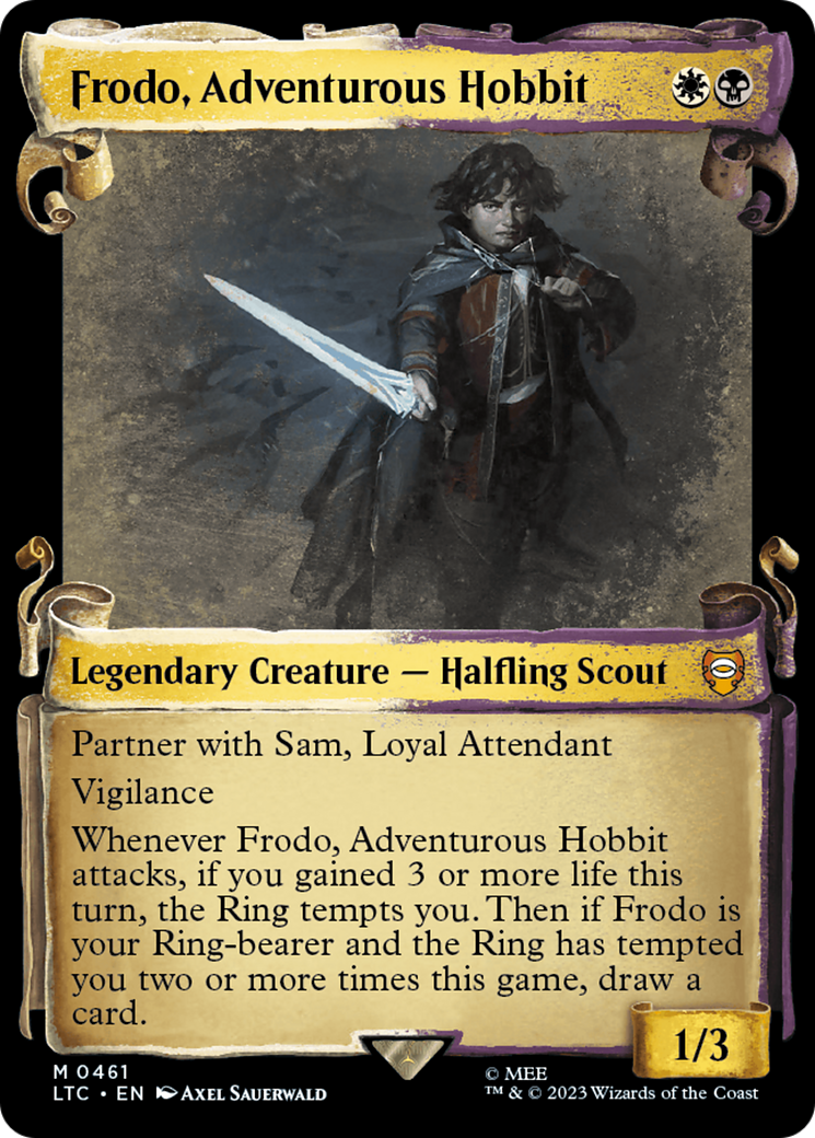 Frodo, Adventurous Hobbit [The Lord of the Rings: Tales of Middle-Earth Commander Showcase Scrolls] | The Gaming-Verse