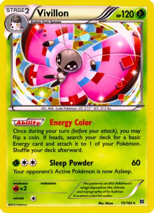 Vivillon (15/162) (Cosmos Holo) [XY: BREAKthrough] | The Gaming-Verse