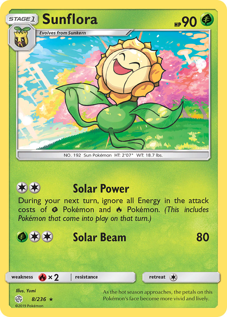 Sunflora (8/236) [Sun & Moon: Cosmic Eclipse] | The Gaming-Verse