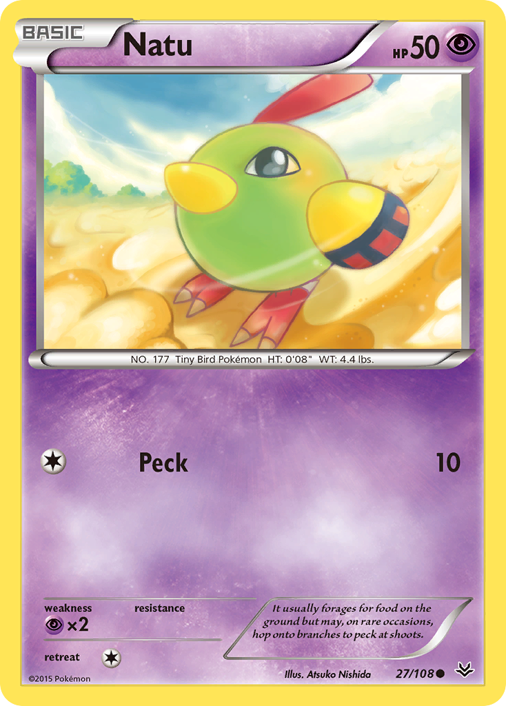 Natu (27/108) [XY: Roaring Skies] | The Gaming-Verse