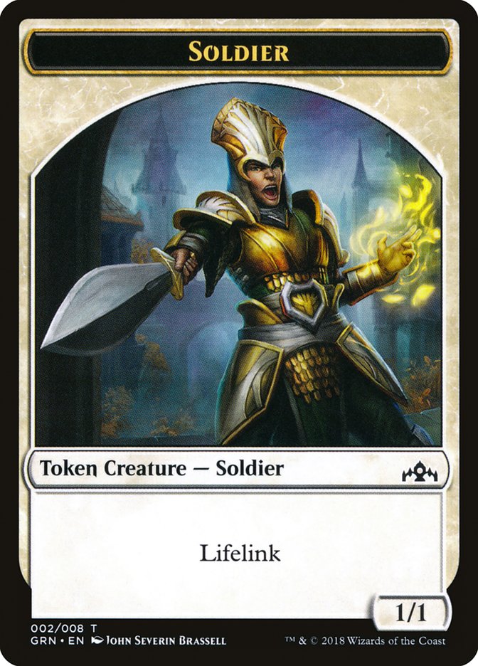 Soldier Token [Guilds of Ravnica Tokens] | The Gaming-Verse