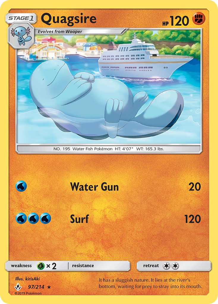 Quagsire (97/214) [Sun & Moon: Unbroken Bonds] | The Gaming-Verse