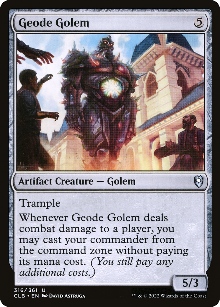 Geode Golem [Commander Legends: Battle for Baldur's Gate] | The Gaming-Verse