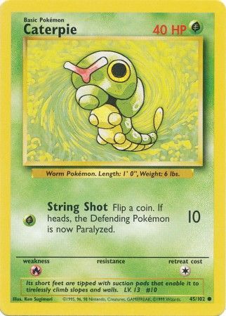 Caterpie (45/102) [Base Set Unlimited] | The Gaming-Verse