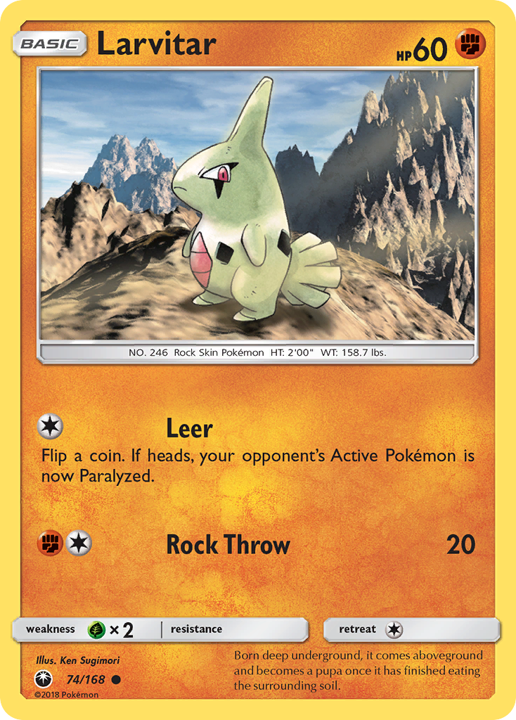 Larvitar (74/168) [Sun & Moon: Celestial Storm] | The Gaming-Verse