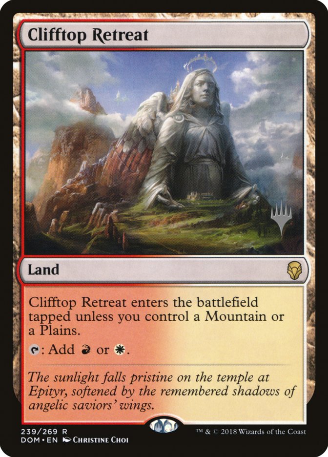 Clifftop Retreat (Promo Pack) [Dominaria Promos] | The Gaming-Verse